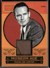 2014 Panini Golden Age #11 Charlton Heston Museum Age Memorabilia