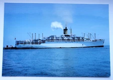 Vintage 4X6 Photo  P & O LINE ORONSAY Ocean Cruise Ship San Fransisco
