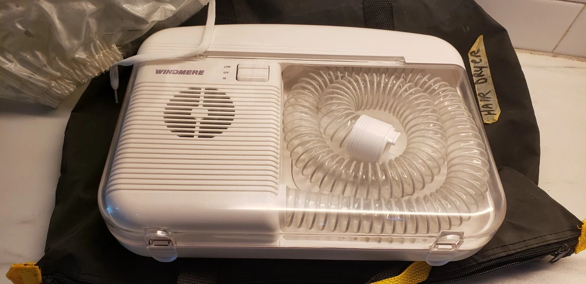 Vintage Windmere Soft Bonnet Hairdryer Portable SBD 40 Hair Dryer with carrycase