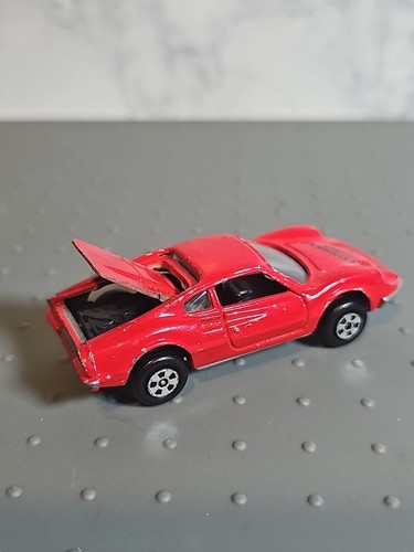 Vintage 1981 Ertl The Cannonball Run Ferrari Dino 246 GT - Red 1:64 Scale Car - Picture 7 of 8
