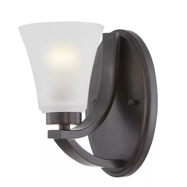 Portfolio 5 in W 1 Light Oil Rubbed Bronze Transitional Wall Sconce