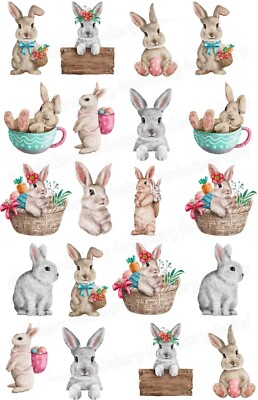Ostern Hase Ei Tortenaufleger Party Deko essbar Geburtstag Aufsteller Geschenk