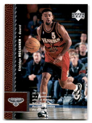 Eldridge Recasner 1996-97 Upper Deck BASKETBALL #183 Atlanta Hawks Rookie  RC