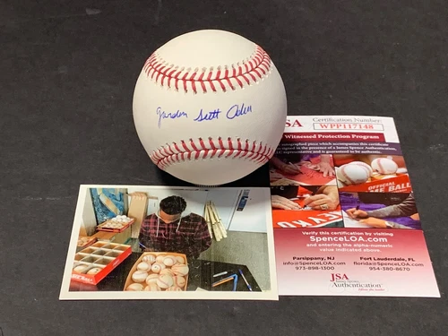 Jo Adell Angels Autographed Signed MLB Baseball Full NAME JSA WITNESS COA