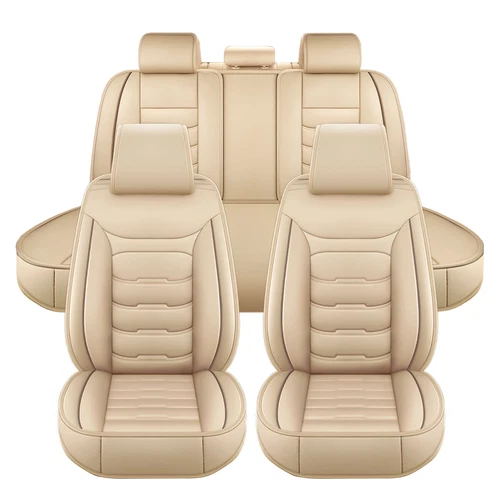 For Toyota RAV4 Car Seat Covers 5-Seats Front & Rear Protector Leather Full Sets - Imagen 17 de 26