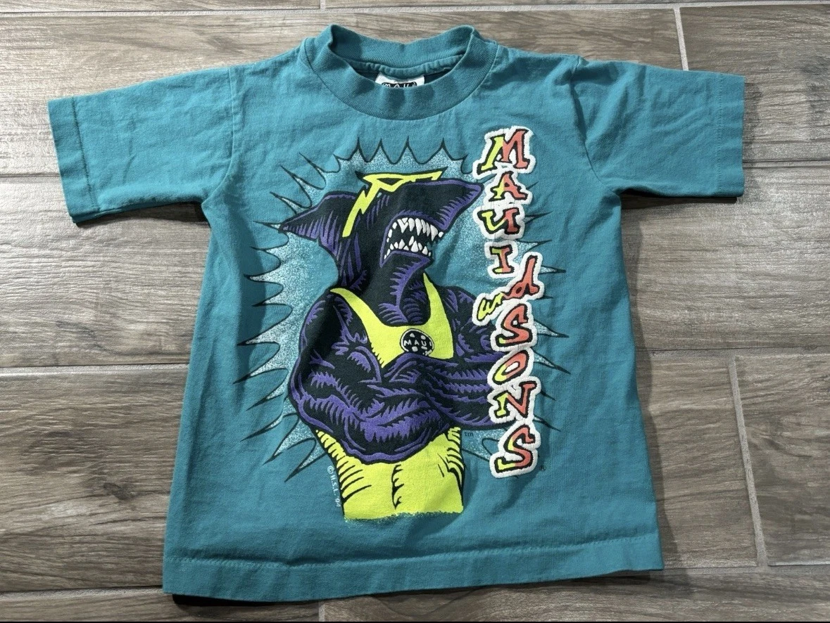 Short Sleeve Multi-Color Vintage Shirts & Tops for Children for