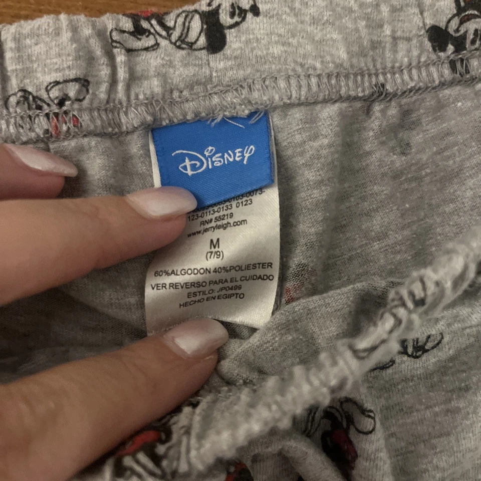 DISNEY Niños Jóvenes Talla M (7/9) Gris Estampado MICKEY MOUSE Ropa de Dormir Ropa de Salón Pantalón Foto 3 de 3