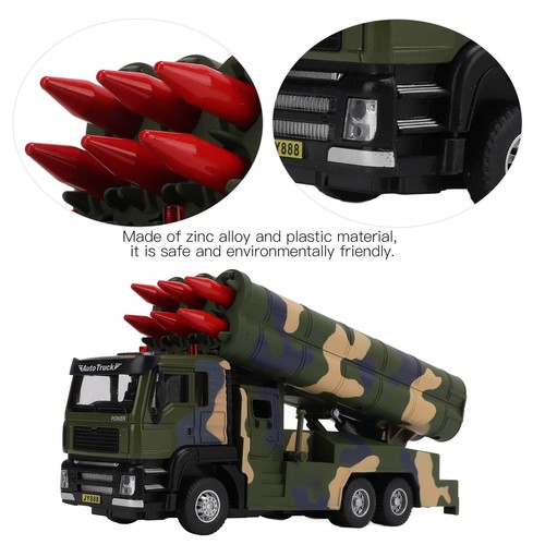 1/50 Militärraketen-Fahrzeug-Modell-Legierung Ziehen Zurück Raketen-Auto- SA - Bild 6 von 24