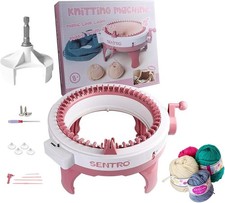 SENTRO 48 Needles Knitting Machine with Electric Adapter, Smart Weaving Loom rou