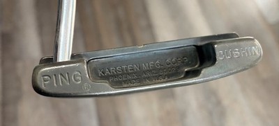 Ping Cushin Karsten Blade Putter 35  RH Big Z Steel Shaft Original Golf Grip