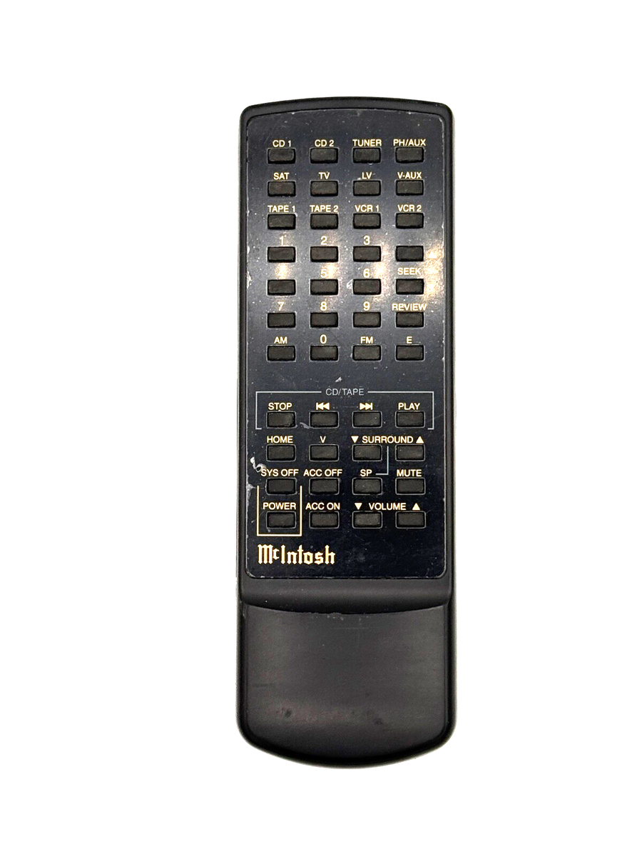 MCINTOSH REMOTE CONTROLS - ORIGINAL | eBay