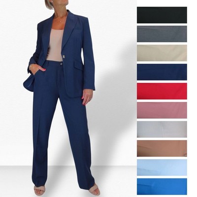 Damen 2 Teiler Maßanzug - Hosen- & Blazeranzug komplett gefüttert Essential Suit