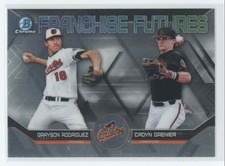 2018 Bowman Draft Franchise Futures Grayson Rodriguez/Cadyn Grenier #FF-BAL ST1