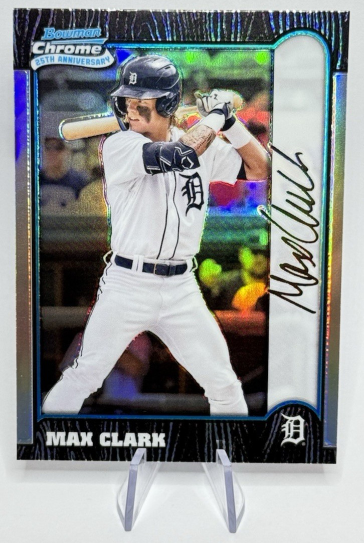 2024 Bowman Chrome Max Clark BC25-20 Detroit Tigers 25th Anniversary