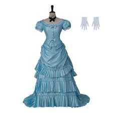 Victorian Women's Bustle Dress Steampunk Vampire Gothic Dress 18th Century dress