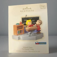 School Days The Peanuts Gang Magic Linus Sally Hallmark Ornament Christmas