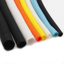Braided Split Cable Wire Sleeve Self-WRAP Wire Harnessing Sheathing