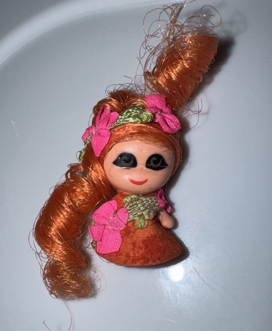 Vintage 1967 Liddle Kiddles Jewelry Flower Tiny Mini Doll No