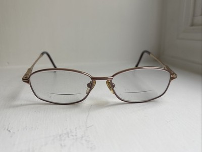 Women s Stepper Titanium Eyeglasses Frame SI50010 F011 50-14-130 Brown & Gold