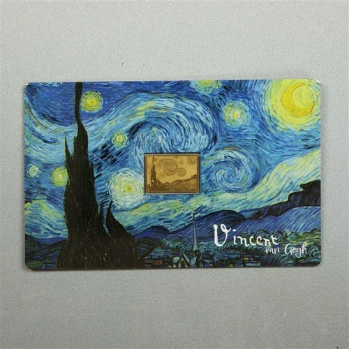 Chad 3,000 Francs Vincent Willem Van Gogh in Blister | 1/1000 Ounce 999 Gold