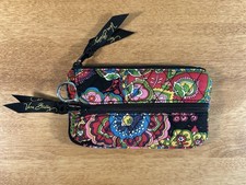 Vera Bradley Coin Purse With Clip Floral Multicolor Cotton