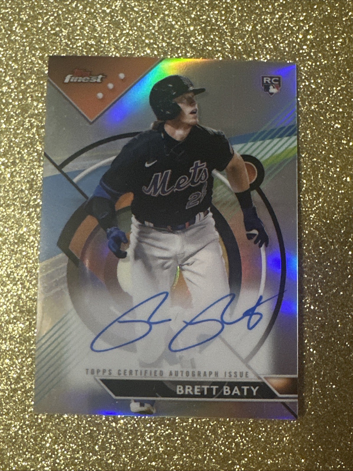 BRETT BATY  2023 Topps Finest #FA-BBA New York Mets RC ON CARD AUTO