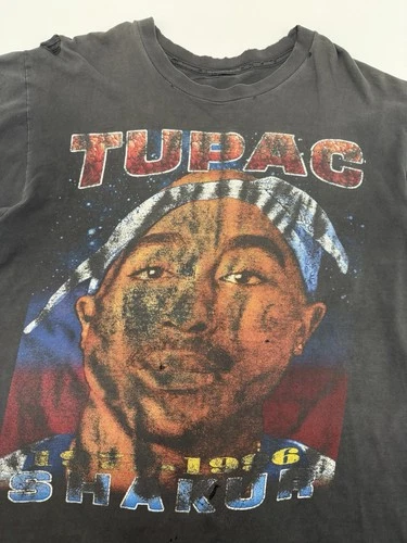 90s Tupac 2Pac Against All Odds Memorial Rap Tee T-S 1990s vintage concert t-shirt, vintage, size XL, single stitch, B+ condition
