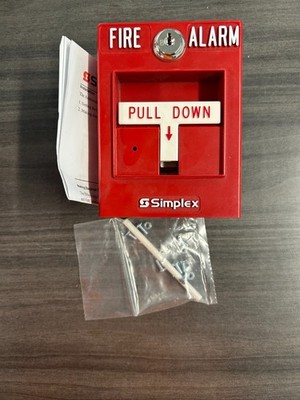 SIMPLEX 06501205 RED Fire Alarm Manual Pull Station-LED SA ADDR 4099-9004
