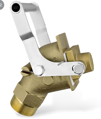 BISupply 2 Inch Drum Valve - Brass Gate Valve Drum Bung Valve Barrel Valve