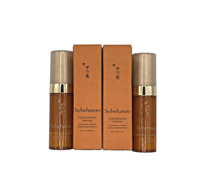 2X Sulwhasoo Concentrated Ginseng Renewing Serum   5 ml / 0.16 fl oz ea