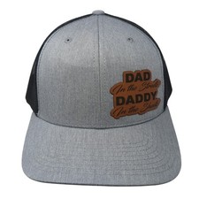 Dad In The Streets Daddy In The Sheets Trucker Hat Gray OS Mesh Back Yupoong