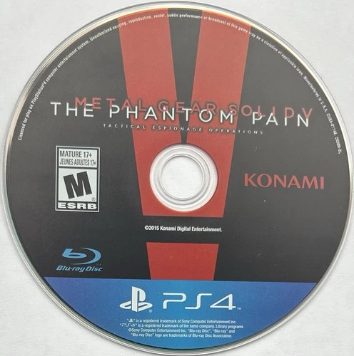Metal Gear Solid V: Phantom Pain (PS4) DISC ONLY | NO TRACKING | M2614