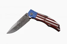 M-TECH 8.75” WE THE PEOPLE Rescue Clamshell Pocket Knife Spring Assisted 🇺🇸