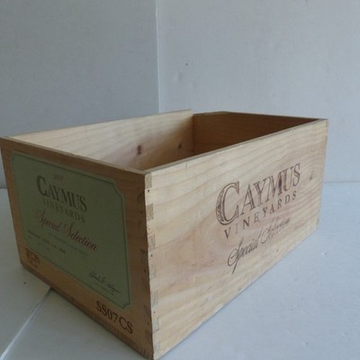 Caymus Vineyards Special Selection Napa Valley Wine Box Crate 2007 Cabernet Read