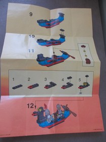 LEGO Castle: Vintage System Black Knights Boat (1547) Instructions Manual Only