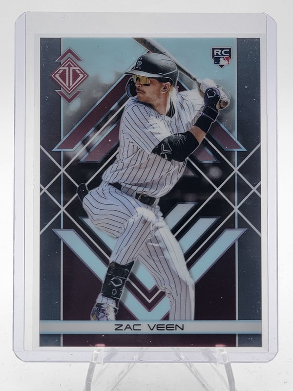 ZAC VEEN 2025 TOPPS TRANSCENDENT CHROME ROOKIE #98 ROCKIES Q2091