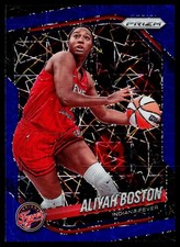 2025 Prizm WNBA Aliyah Boston #75 Blue Lazer Prizm