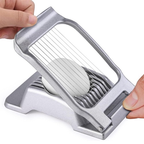 STFMHEZ Egg Slicer for Hard Boiled Eggs, Heavy Duty Aluminum Egg Cutter Slicer