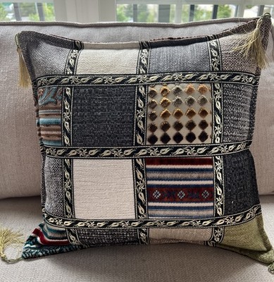 Set of 2 Decorative Turkish Patchwork Pillow Cases