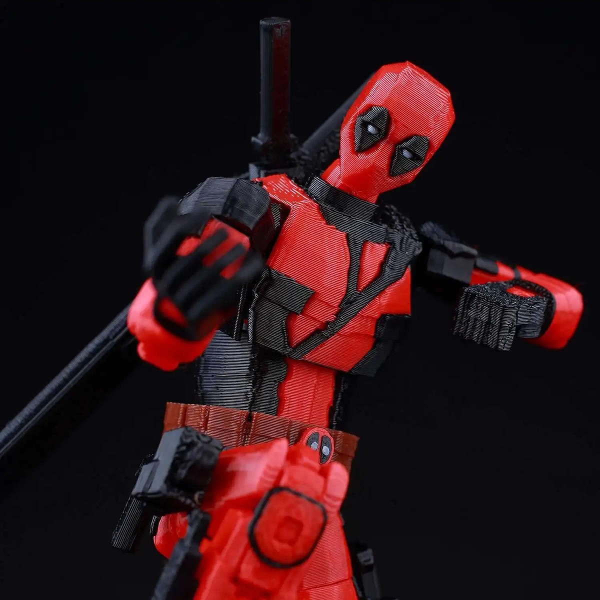 9L3D Deadpool Lucky Dummy 13 Multi-Jointed 3D Printed Action