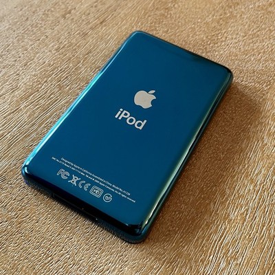Apple iPod 最終世代 iFlash 512GB Apple iPod Classic 7th Gen – 512 GB iFlash Quad Mod, Blue, 3000mAh