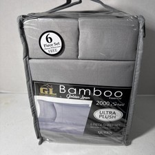Golden linen bamboo Queen Sheet Set 6 Pc