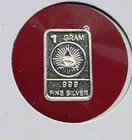 All Seeing Eye Illuminati - 1 gram .999 Fine SILVER Fractional Bar Ingot Coin
