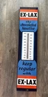 Vintage 36" Porcelain EX-LAX Thermometer / Sign ~ Drugstore ~ Minty