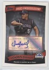 2010 Topps Peak Performance Auto Franklin Morales #PPA-FM Auto 4i6