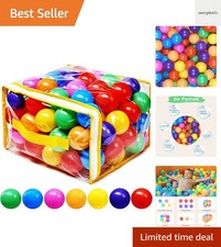 Ball Pit Balls Phthalate Free BPA Free Crush Proof Plastic - 7 Bright Colors ...