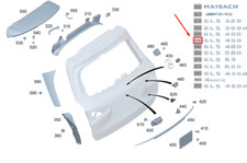 MERCEDES-BENZ GLS X167 Heckklappenabzeichen A1678172300