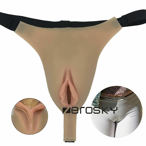 Fake Vagina Panty Realistic Girl wear Transgender Crossdresser Hole - Bild 1 von 17