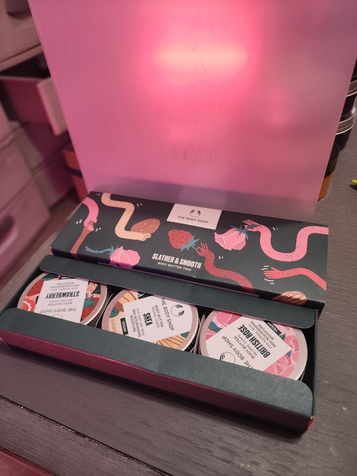 The Body Shop Slather & Smooth Body Butter Trio Gift Set