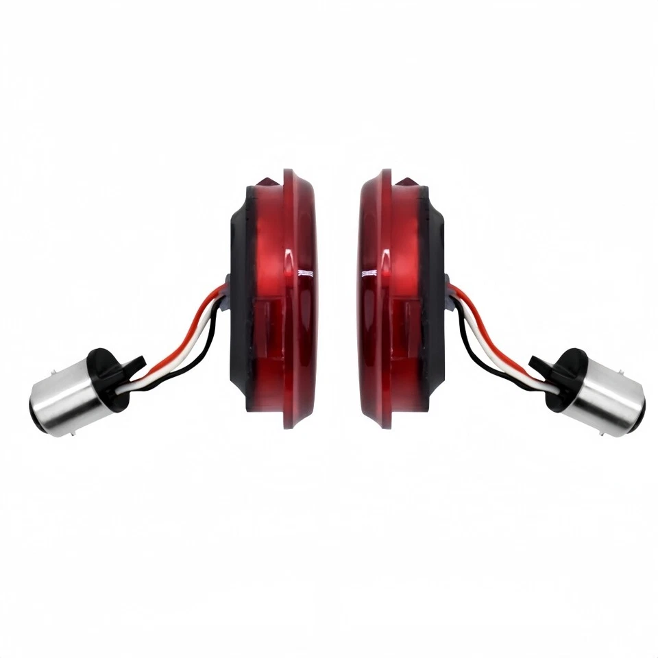 Luces de señal de giro de freno 1157 LED para Harley Touring Glide Sportster XL 883 2 cv Foto 3 de 4